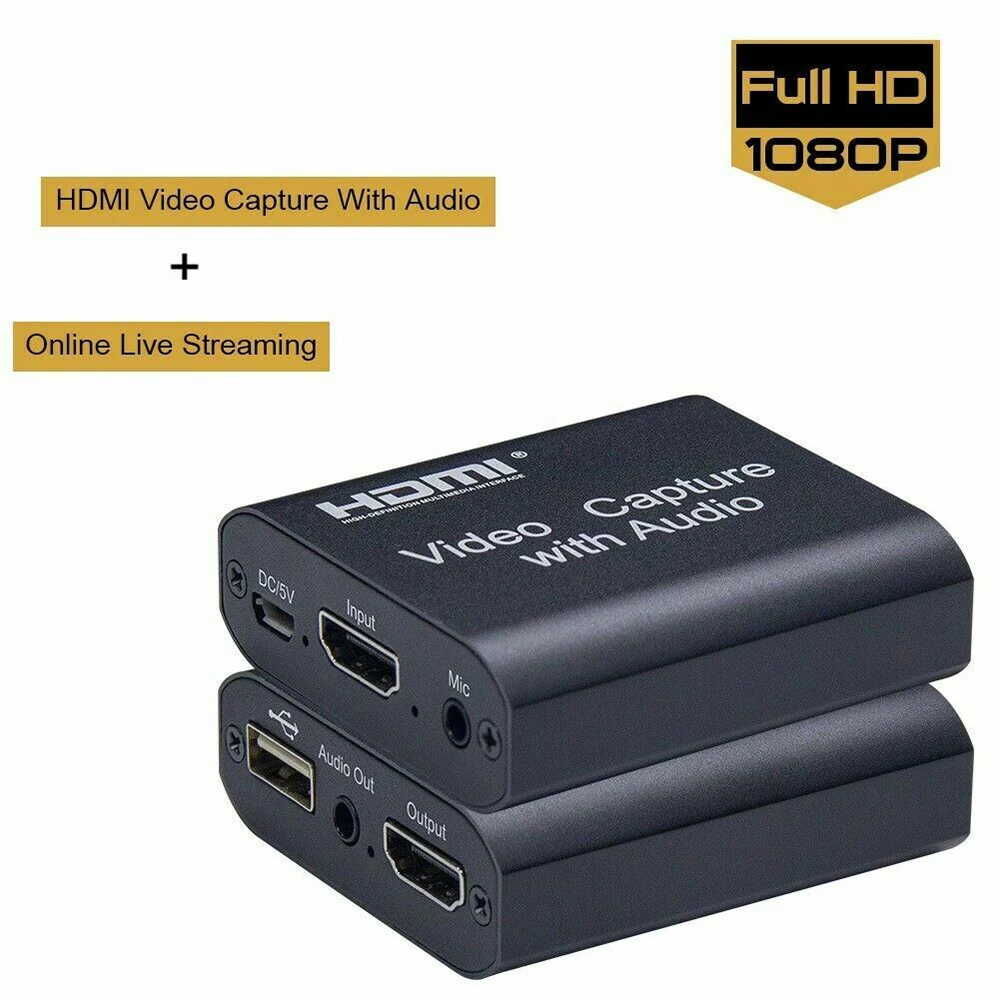 USB HDMI 4K 1080P видео Захват к карта для PS4 игры потокового прямого эфира трансляции с