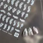 1 лист наклеек для дизайна ногтей дымовая лента дизайнерские клейкие переводки для ногтей Переводные летние слайдеры украшения для дизайна ногтей