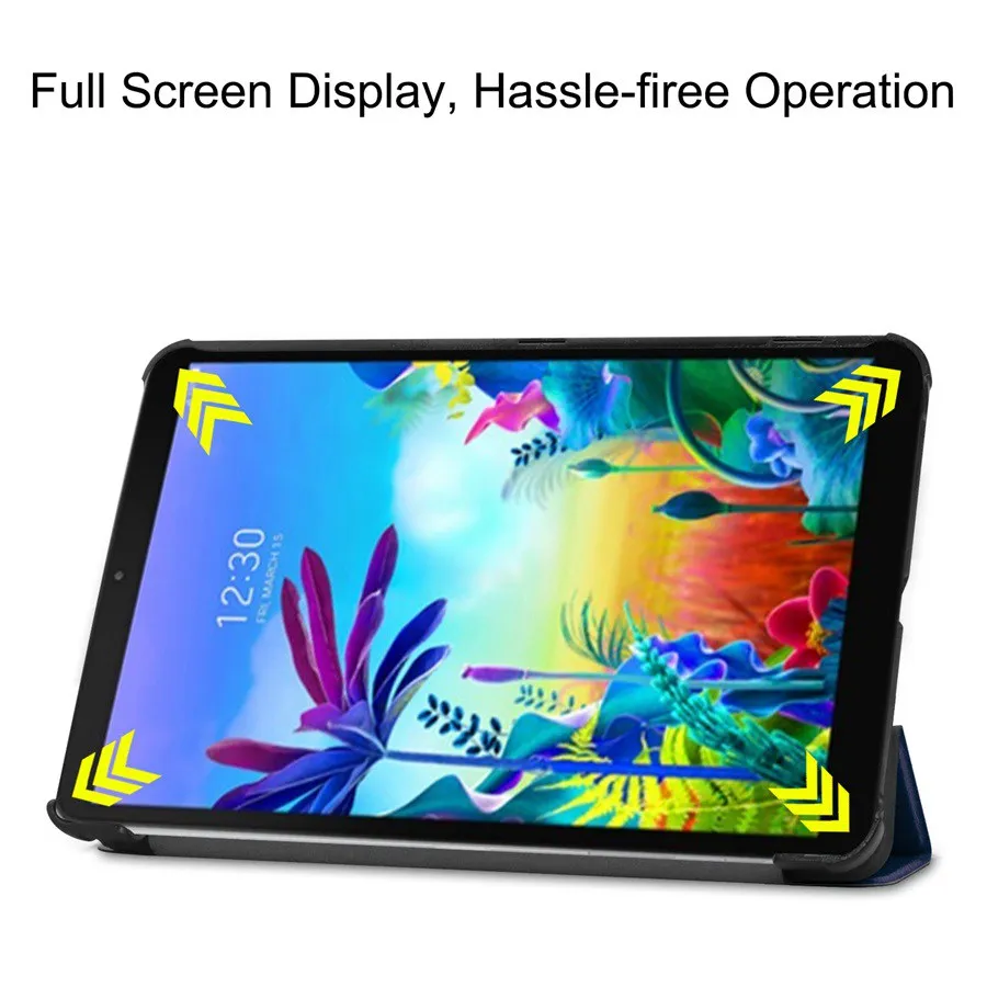 Тонкий складной чехол-книжка из искусственной кожи для LG G PAD 5 10 1 2019 умный чехол