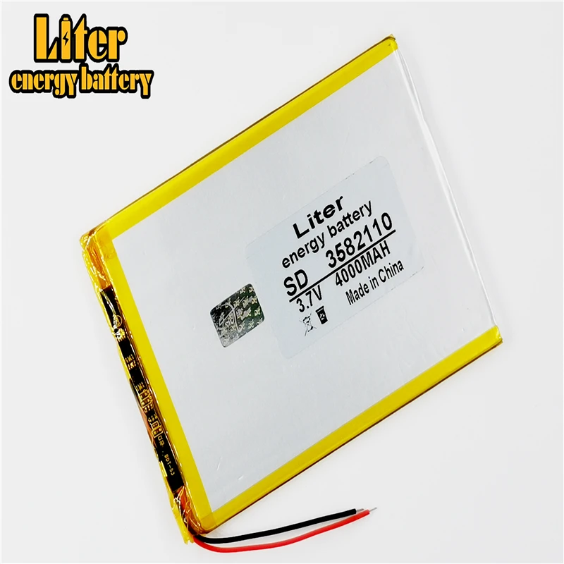 3582110 4000mAh 3 7 V Новый планшетный ПК аккумулятор все марки плоской панели