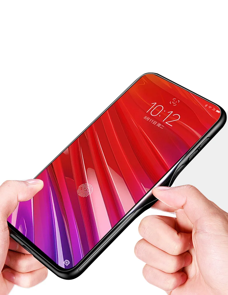 Для lenovo Z5 Pro GT чехол PC Пластиковый стеклянный чехол для телефона черный ТПУ бампер чехол для lenovo Z5 Pro GT задняя крышка для lenovo Z5Pro GT