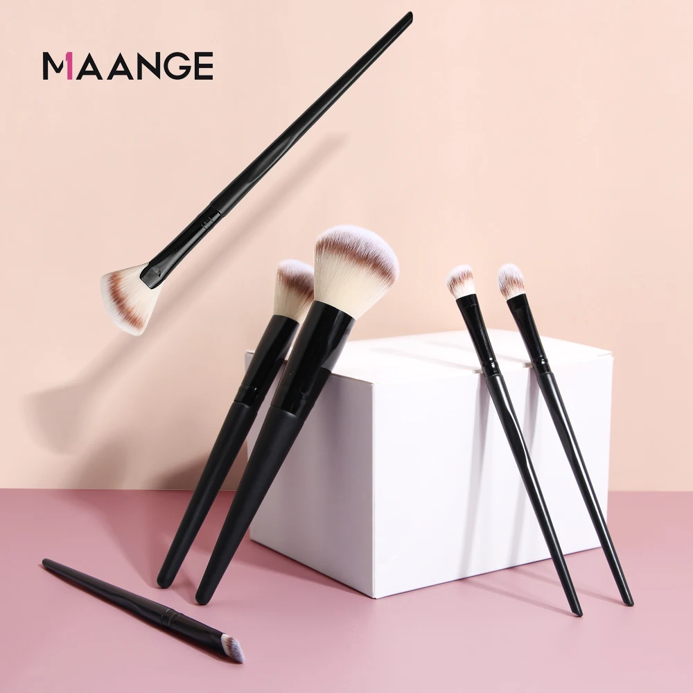 

MAANGE Pro 15Pcs Makeup Brushes Set Powder Foundation Blush EyeShadow Lip Blend Cosmetic Face Make Up Brush Tool Kit Maquiagem