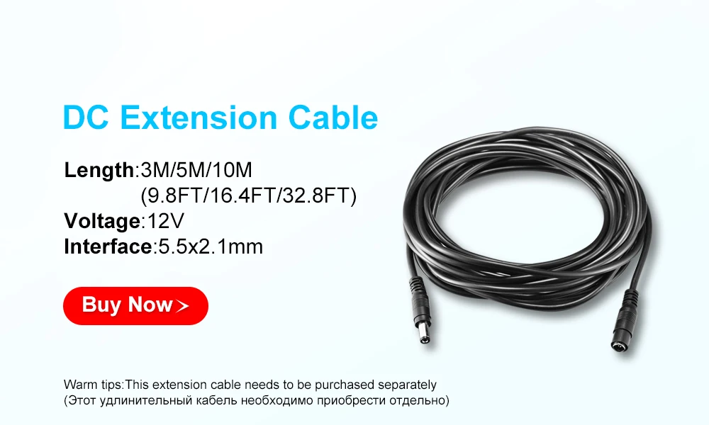 GADINAN EU AU UK US штепсельная вилка 12V 1A 5,5mm x 2,1mm источник питания AC 100-240V для адаптера постоянного тока для камеры видеонаблюдения/ip-камеры
