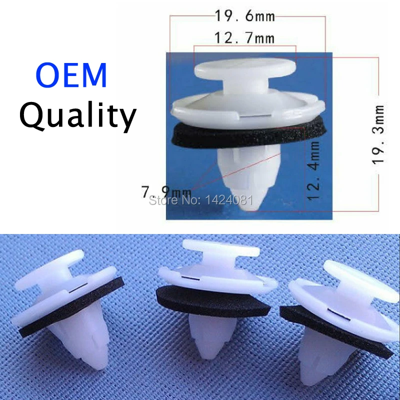 

50x/ 100x / 500x OEM cars plastic clips fasteners push type retainer for honda #91513-SJK-003 91513SJK003