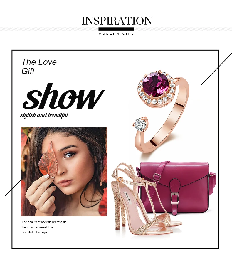 Cdyle, женское золотое кольцо, украшенное кристаллом Swarovski, 12 цветов, круглый камень, открытый палец, кольцо, ювелирные изделия, аксессуары