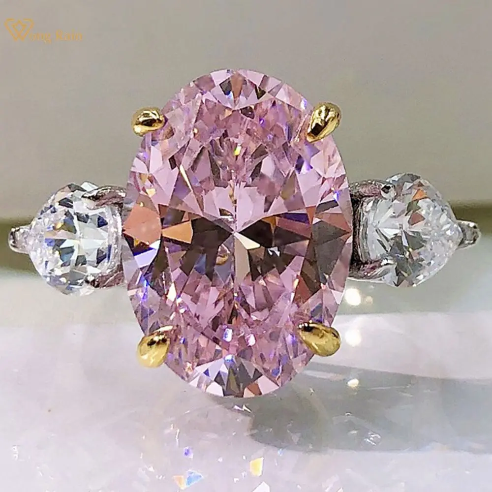 

Кольцо женское обручальное из серебра 925 пробы, с розовым сапфиром