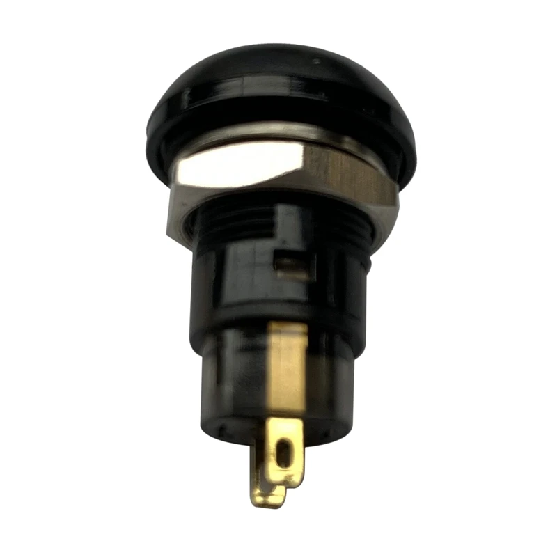 

On-Off Latching Waterproof 12mm Push Button Switch SPST 2A IP67, Black