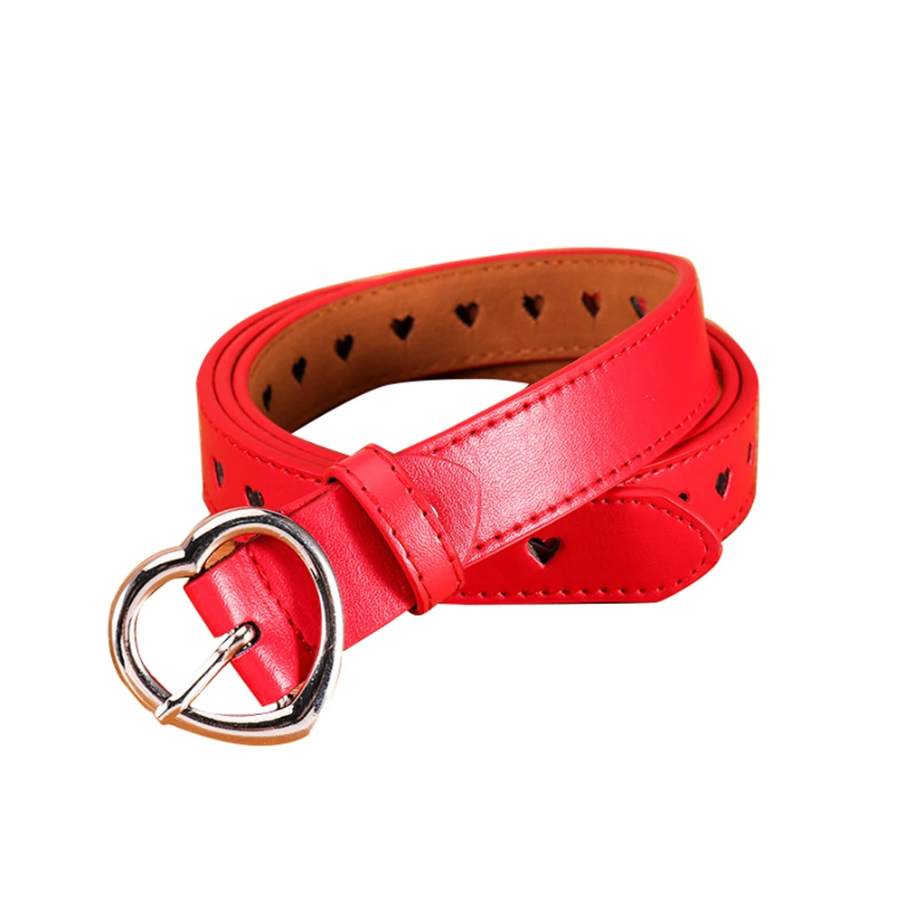 Модный женский широкий ремень из искусственной кожи с пряжкой в форме сердца |