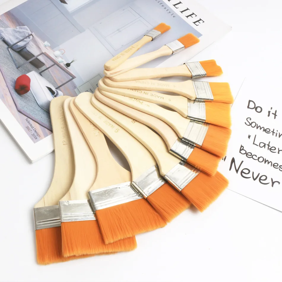 Мягкая щетка для компьютерной клавиатуры очистки пыли деревянная ручка