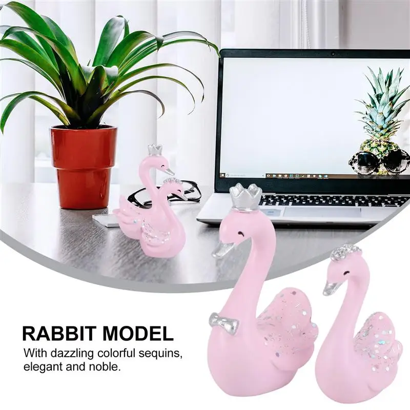 

Украшение в виде лебедя из смолы, 2 шт.