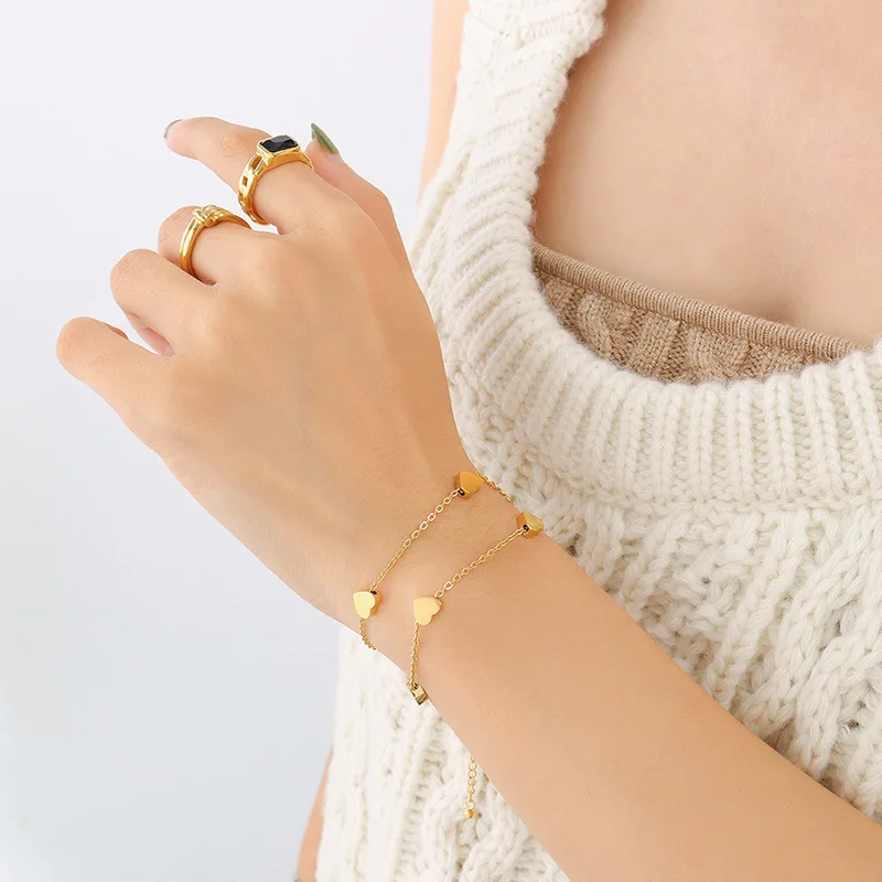 LESIEM подарки 18KGP Позолоченные Подвески для девушки маленькая любовь маленькое