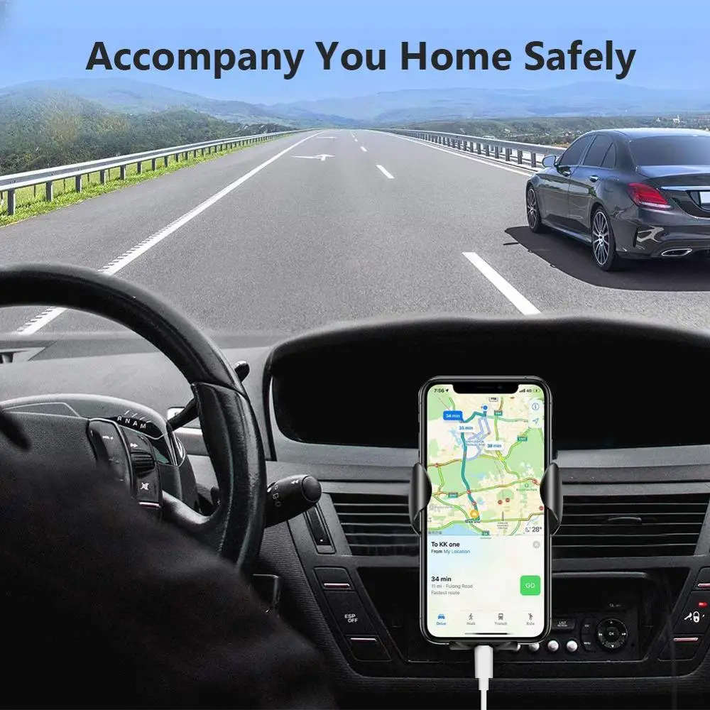 Wireless Car Charger Mount Automatic Clamping 15W Qi Fast Charging Air Vent Phone Holder For iPhone 12 11 XR X 8 Samsung S20 S10