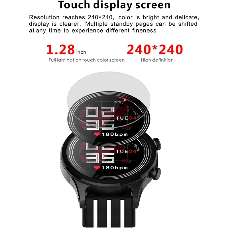 

E5 Smart Watch Men Women Waterproof Smartwatch Sports Watch Heart Rate Blood Pressure Health Tracker
