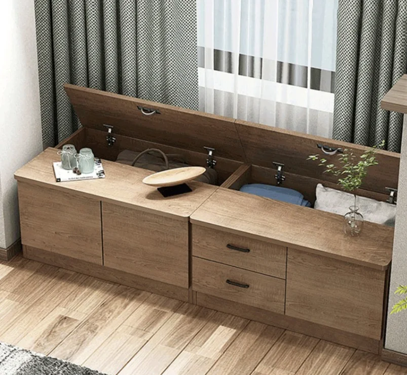 

Tatami buffer damping hydraulic support rod makeup dresser cover cabinet door folding bracket