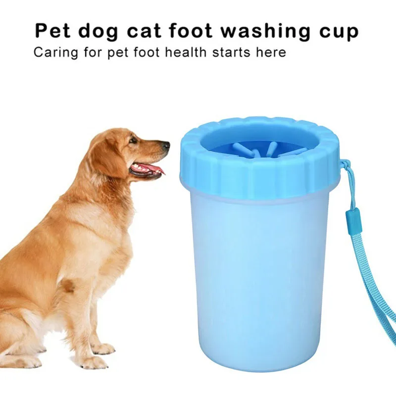Уличная портативная Мягкая силиконовая мойка для питомцев и собак ручная