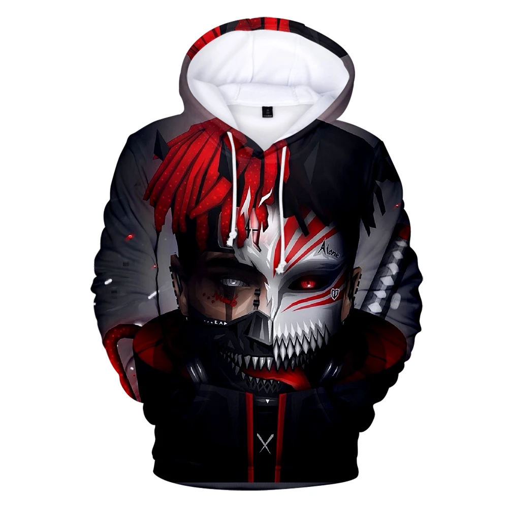 

Fashion 3D Xxxtentacion Man Woman Hoodie Boy Girl Fashion Pullover Pop Singer 3D Gray Sweatshirt Autumn and Winter Children Full