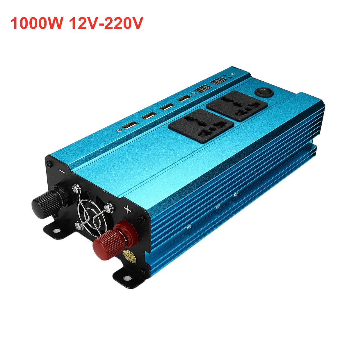 12-220V Инвертор 1000 Вт автомобильный инвертор инверторы чистая Синусоидальная волна 12 В/24 В постоянного тока до 220 В 4USB интерфейс трансформатор напряжения ЖК-дисплей - Цвет: 12-220V