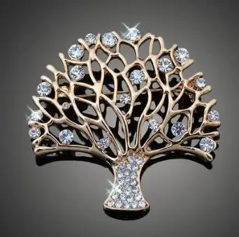

Fashion Jewelry Brooch Pin Party Wear Crystal Tropical Brooch Pin