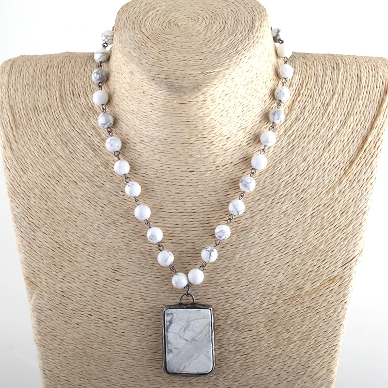 Женское Ожерелье-чокер MOODPC прямоугольное ожерелье с подвеской из натурального