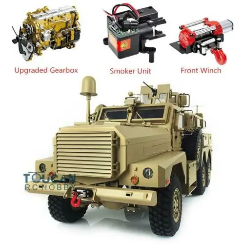 

US Stock 1/12 RC Cougar 6x6 MRAP Radio Explosion Proof Car Motor ESC Sound Light TH16380-SMT4