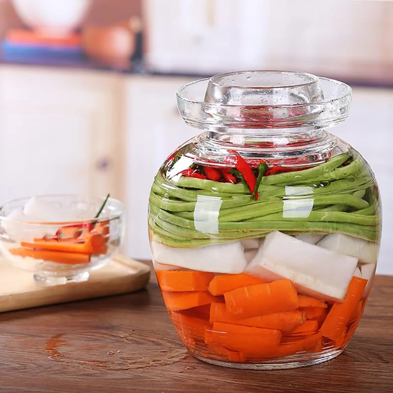 Творческий Стекло кимчи банку утолщаются прозрачная обувь в Корейском стиле