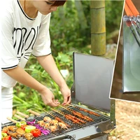 foldable stainless steel grill camping outdoor korean grill stand folding charcoal bbq grill camping portable cooking grill tool