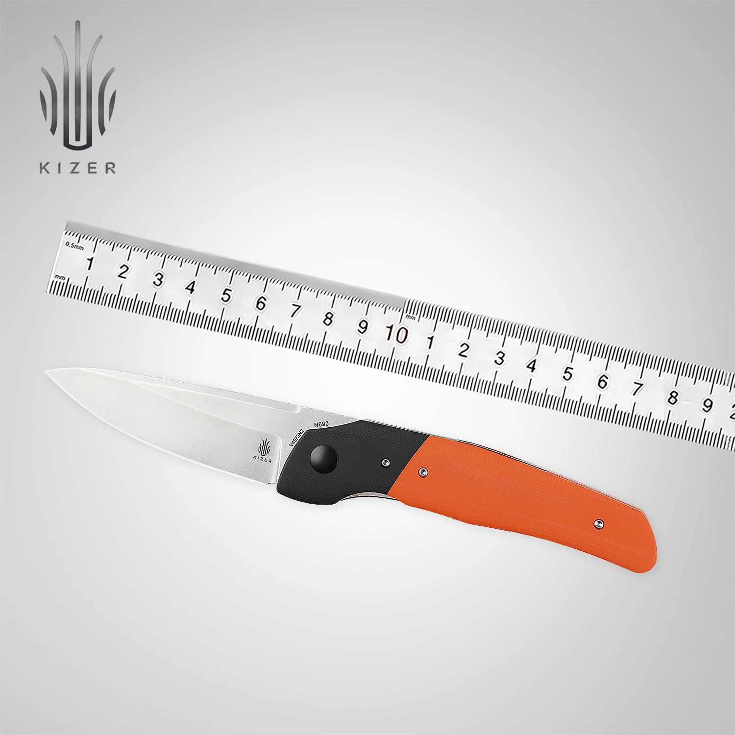 Охотничий нож Kizer V4573N1/N2 In-Yan новинка 2021 тактический N690 с ручкой G10 для выживания на