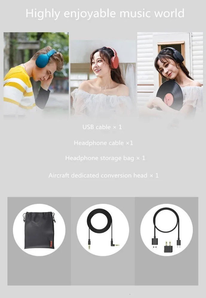 Somic SC2000BT высокое качество музыка стерео 5,0 Bluetooth беспроводной микрофон гарнитура+ проводной 3,5 мм аудио кабель Bluetooth гарнитура