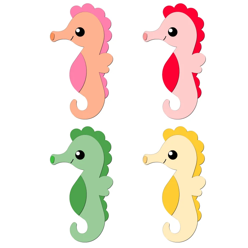 Новые деревянные штампы для скрапбукинга с изображением морской лошади | Дом и