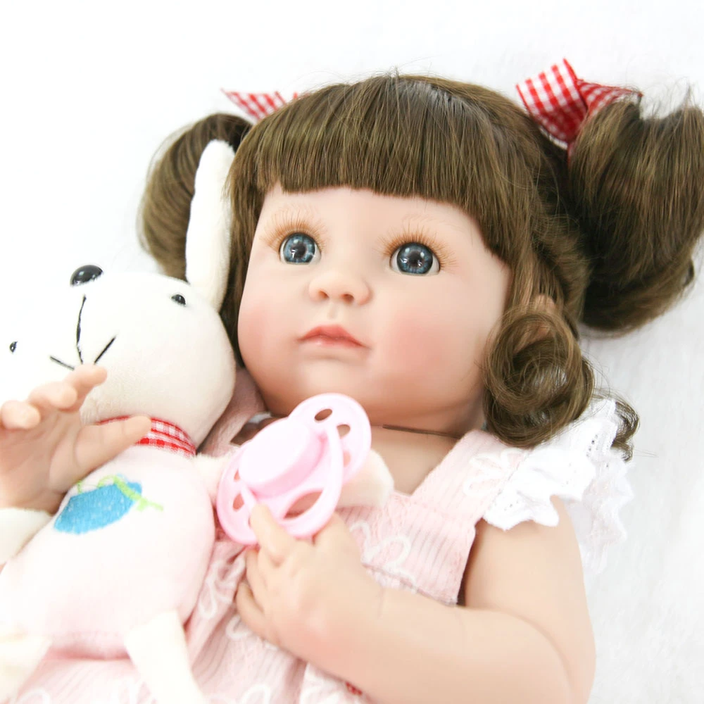 Bebes reborn girl babydoll 1" 35 см полная силиконовая виниловая Кукла Новорожденный ребенок девочка может купаться игрушка куклы подарок - Цвет: about 35cm