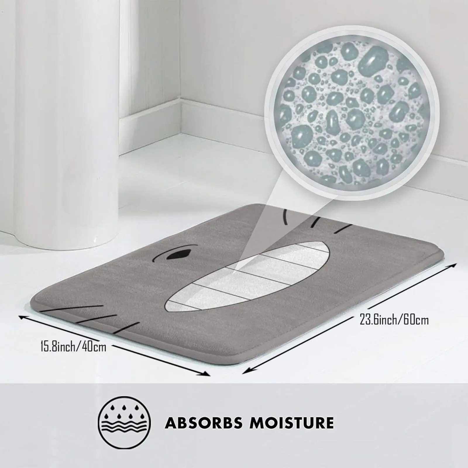 С большими рисунками улыбок коврик ковер анти-скольжение Спальня входная дверь