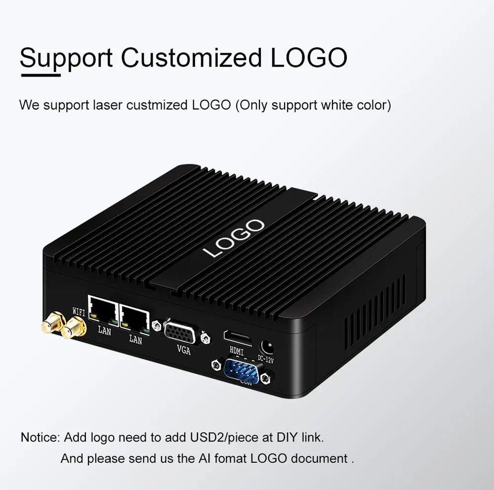 BEBEPC мини ПК без вентилятора Intel Celeron J1900 N2830 Dual LAN Windows 10 N2930 4 Core промышленных Мини