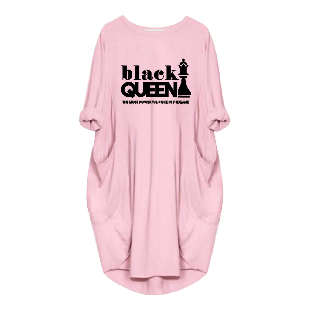 SAGACE Женское зимнее платье с круглым вырезом и длинным рукавом свободное