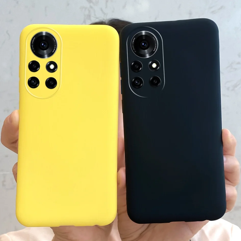 Чехол для Huawei Nova 8 Pro противоударный мягкий матовый чехол из жидкого силикона 5G