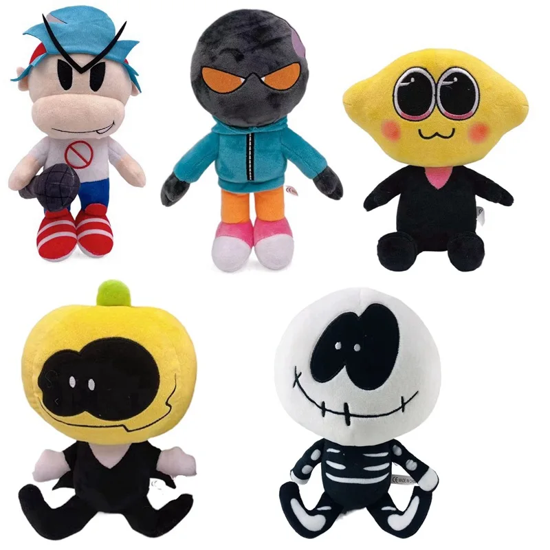 

Anime Friday Night Funkin Plush Toy Cute Spooky Month Skid Pump Stuffed Dolls Children Christmas Gift