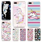 Чехол для Blackberry KEYone KEY2 Lite Mercury Dtek 70 50 Motion Q20 Q10 9720, мягкий чехол из ТПУ с единорогом, Радужный чехол, оболочка, чехол для телефона s