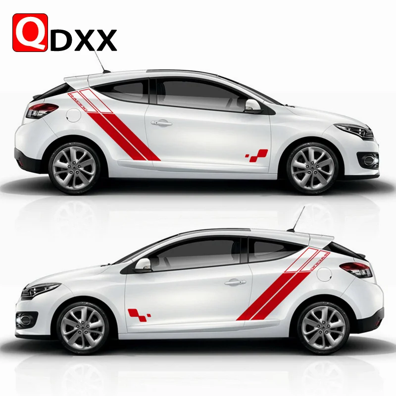 Гоночные спортивные полосы с обоих сторон искусственная кожа Декор виниловые