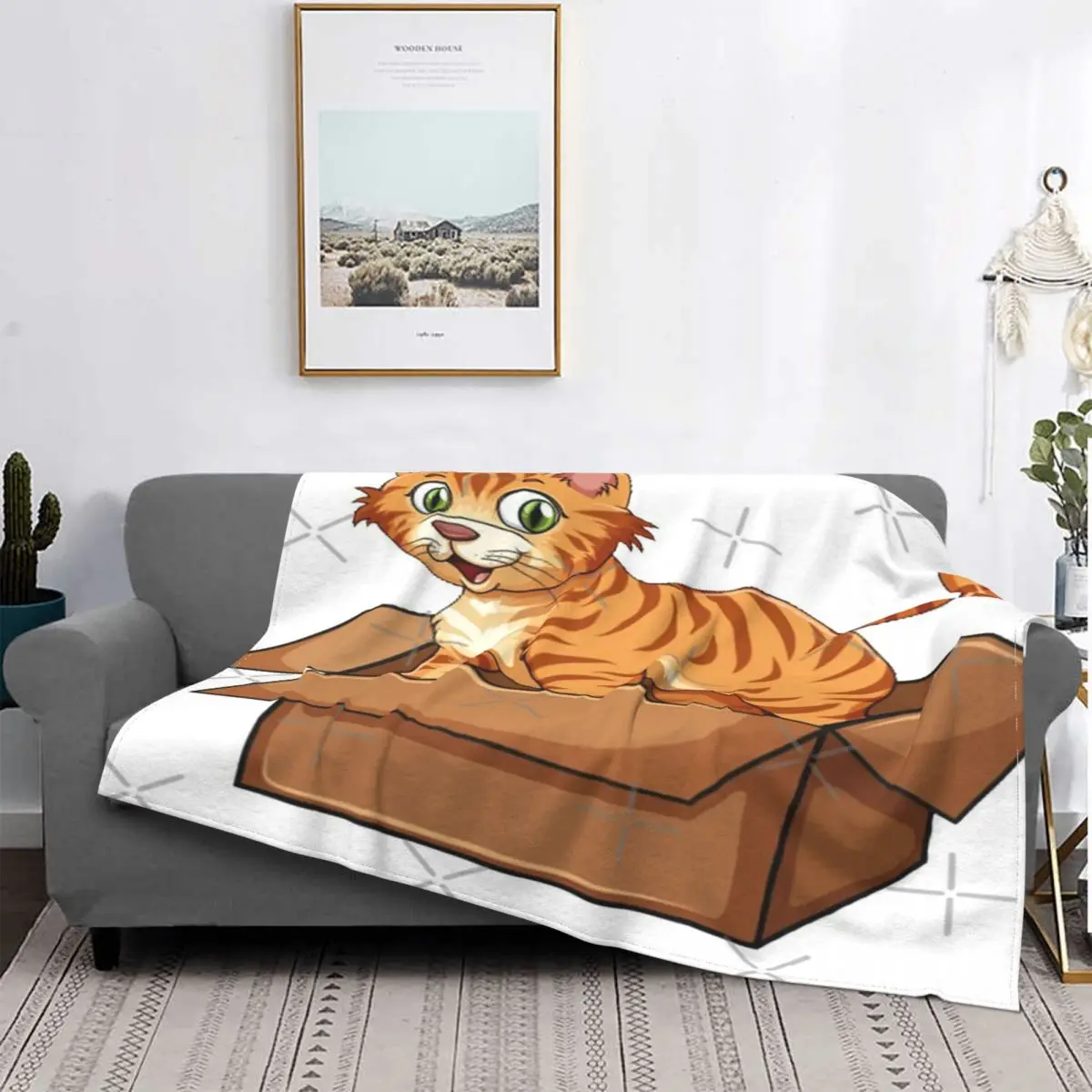 

Manta de gato travieso, colcha a cuadros para cama, colcha para Picnic