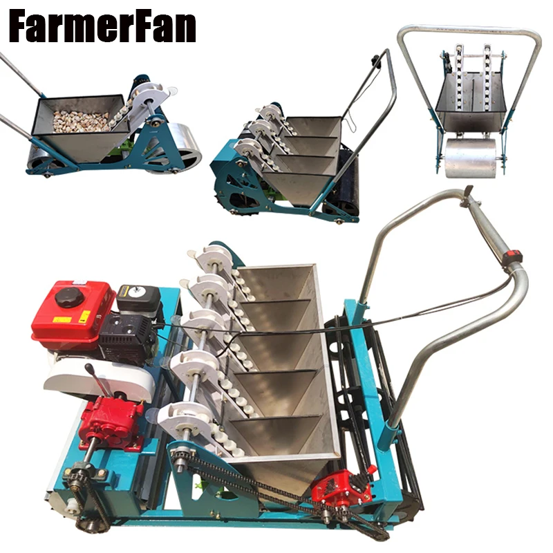 

Электрическая бензиновая сеялка для чеснока и удобрения, 5 линий