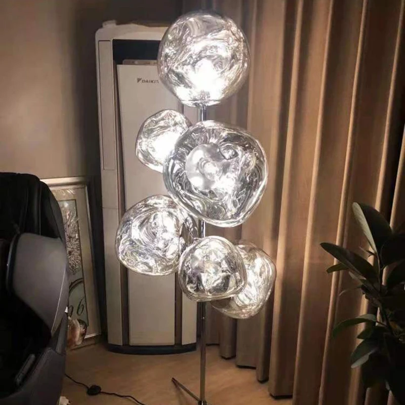 

Nordic Lava Led Floor Lamp Modern Art Standing Light Shopping Mall Hotel Decor Stand Lighting Bedroom Living Room PVC Stand Lamp