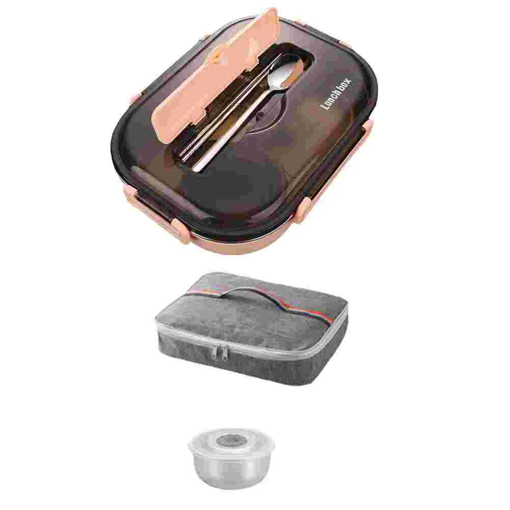 

1 Set Thermal Sealed Bento Sealing Box Portable Bento Box with Spoon )