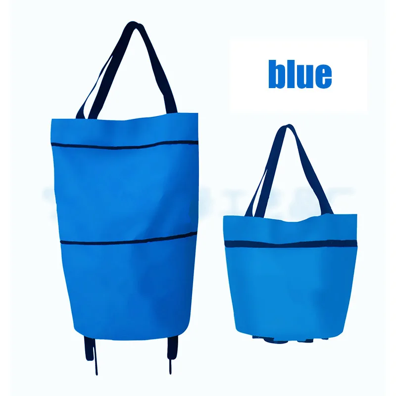 Shopping Folding Tug Bag Portable Multi-function Large Capacity Oxford Tote Cart J9 | Багаж и сумки