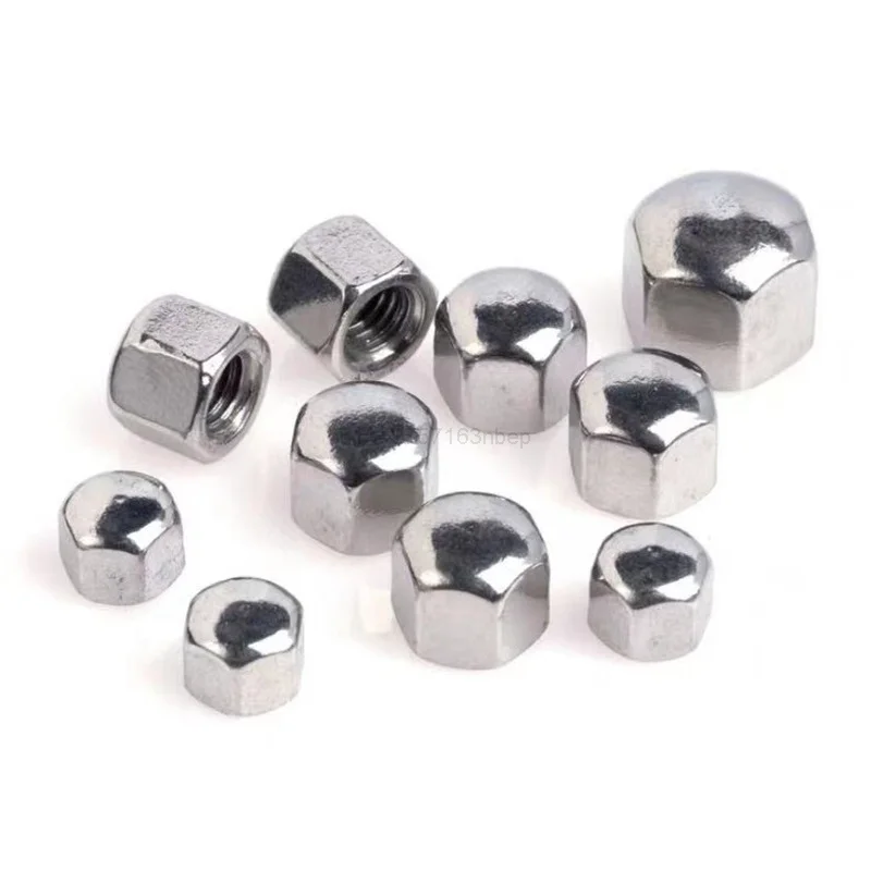 

1/20pcs M3 M4 M5 M6 M8 M10 M12 M14 M16 304 A2-70 Stainless Steel Hex Hexagon Short Low Thin Cap Acorn Nut Cover Blind Nut DIN917