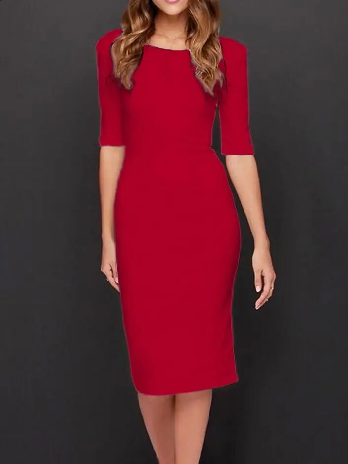 Женское облегающее платье-карандаш OCQBI Элегантное Длинное Платье с принтом и без