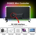 G светодиодный OPTO ZigBee светодиодный 5V RGB + CCT ТВ компьютер светодиодный полосы светильник комплект 2 м умный дом пульта дистанционного управления работа с Alexa ECHO плюс Homekit