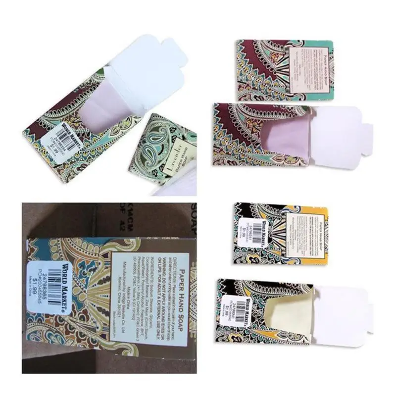 25pcs/box Of Hand Sanitizing Soap Paper Mini Cleaning Bath Tablet Travel Portable Boxed Disposable Fragrance | Дом и сад