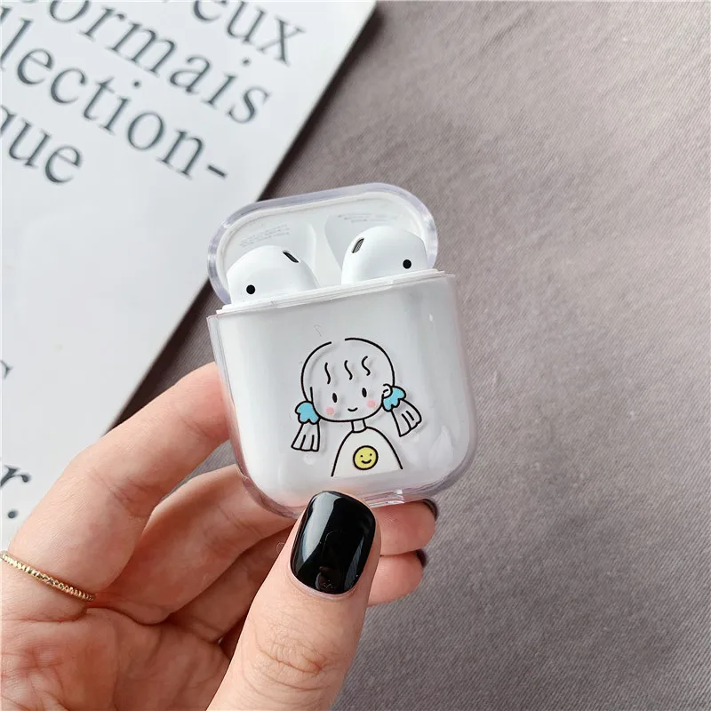 Style 23 Милый мультяшный чехол для Apple Airpods Роскошный прозрачный Buletooth защитный чехол для наушников для Air pods 2 Чехол модный жесткий чехол - Цвет: Style 23