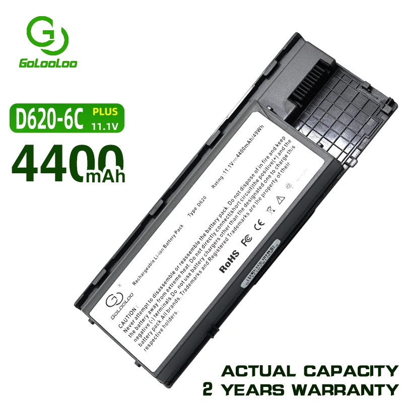 Golooloo 6 Cell ноутбук Батарея для Dell Latitude D630 D620 D631 JD775 JY366 KD491 KD489 KD492 KD494 KD495 NT379 PC764 PC765|battery