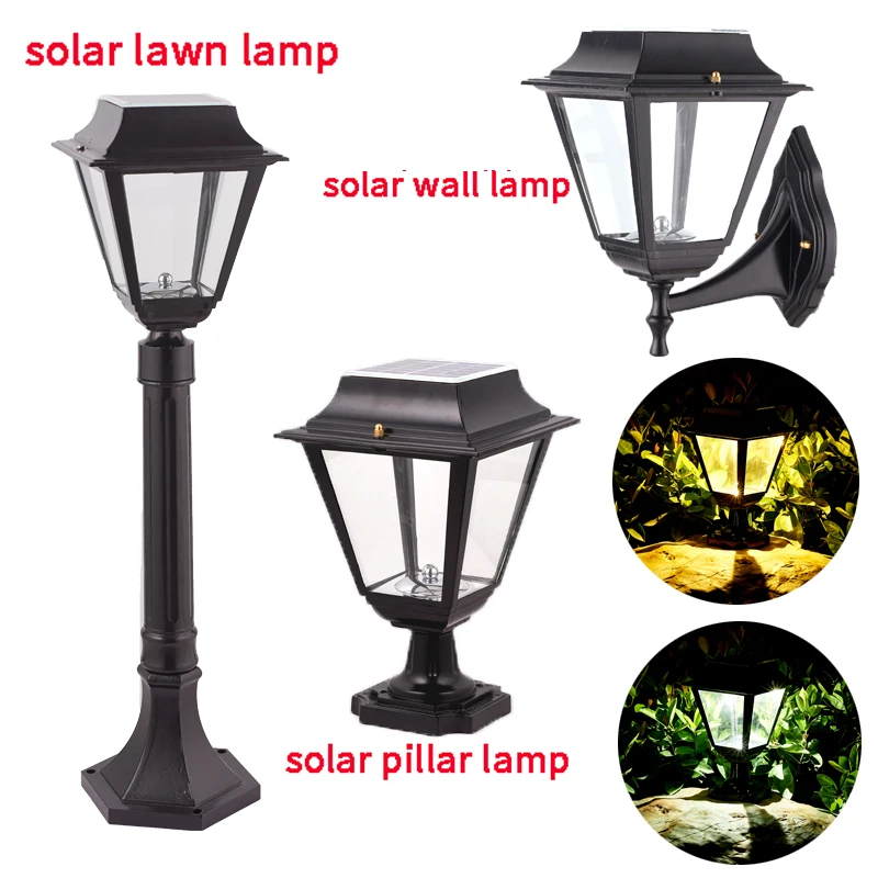 Solar Led Light Outdoor Sensor Wall Lights Lawn Lamps for Garden Decoration Street Lamp Pillar Light outdoor lighting garden dec