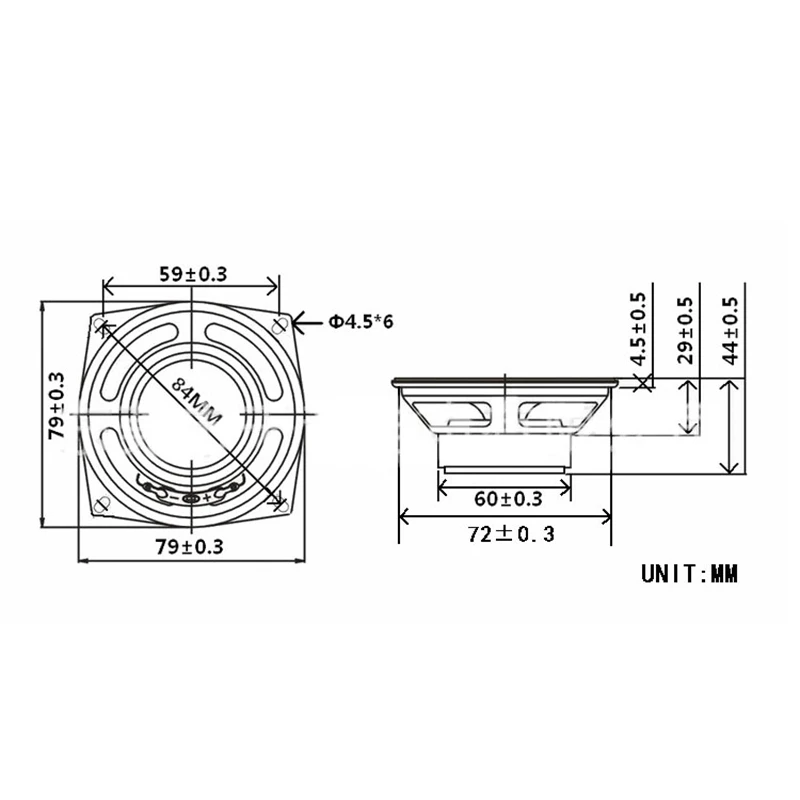 3 дюймов 25W 4 Ohm Audio Динамик полный спектр звуковой сигнал сабвуфера басовый